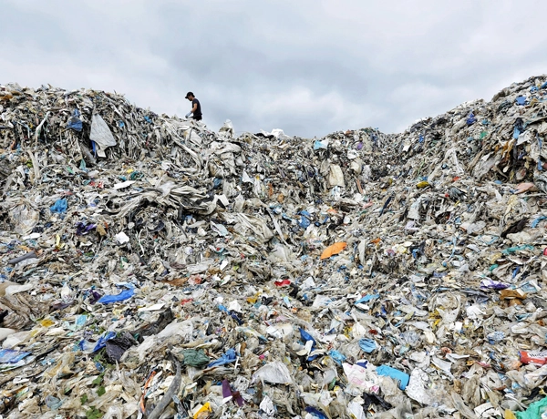 used waste shredder